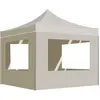 vidaXL Tente de réception pliable avec parois Aluminium 3 x 3 m Crème