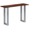 vidaXL Table console 115 x 35 x 76 cm Bois d'acacia massif et fer