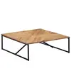 vidaXL Table basse 110x110x36 cm Bois d'acacia solide