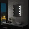 vidaXL Miroir mural à LED pour salle de bains 60x80 cm
