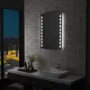 vidaXL Miroir mural à LED pour salle de bains 60x80 cm