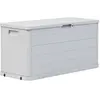 vidaXL Boîte de rangement de jardin 280 L Gris clair