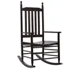 vidaXL Chaise à bascule avec siège incurvé Marron Bois de peuplier
