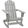 vidaXL Chaise à bascule de jardin Bois Gris