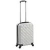 vidaXL Valise rigide Argenté brillant ABS