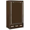 vidaXL Garde-robe Marron 87x49x159 cm Tissu