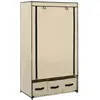 vidaXL Garde-robe Crème 87 x 49 x 159 cm Tissu
