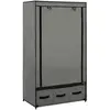 vidaXL Garde-robe Gris 87 x 49 x 159 cm Tissu