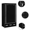 vidaXL Garde-robe Noir 87 x 49 x 159 cm Tissu