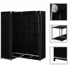vidaXL Garde-robe d'angle Noir 130x87x169 cm