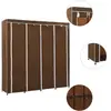 vidaXL Garde-robe avec 4 compartiments Marron 175x45x170 cm
