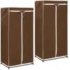 vidaXL 2 pcs Garde-robes Marron 75x50x160 cm