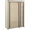 vidaXL Garde-robe pliable Crème 110x45x175 cm Tissu