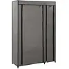 vidaXL Garde-robe pliable Gris 110x45x175 cm Tissu