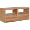 vidaXL Meuble TV 90x30x40 cm bois de teck solide