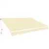 vidaXL Auvent pliable manuel 600 cm Crème
