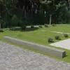vidaXL Mur à gabion avec couvercles Acier galvanisé 900 x 50 x 50 cm