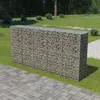 vidaXL Mur en gabion avec couvercles Acier galvanisé 300 x 50 x 150 cm