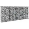 vidaXL Mur à gabion avec couvercles Acier galvanisé 200 x 20 x 85 cm
