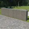 vidaXL Mur à gabion avec couvercles Acier galvanisé 600 x 50 x 150 cm