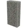 vidaXL Mur en gabion avec couvercles Acier galvanisé 50 x 20 x 100 cm