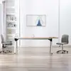 vidaXL Chaises à manger lot de 2 gris clair tissu