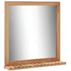 vidaXL Miroir de salle de bain 60 x 12 x 62 cm Bois de noyer massif