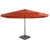 vidaXL Parasol avec base portable Terre cuite