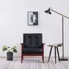 vidaXL Fauteuil Noir Similicuir