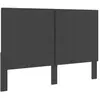 vidaXL Tête de lit Gris foncé Tissu 180x200 cm