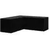 vidaXL Housse de salon de jardin Forme de L 12 oeillets 250x250x90 cm