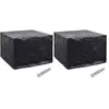 vidaXL Housses de salon de jardin 2 pcs 8 oeillets 122x112x98 cm