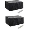vidaXL Housses de salon de jardin 2 pcs Rotin 8 oeillets 180 x 140 cm