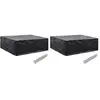 vidaXL Housses de salon de jardin 2 pcs 8 oeillets 250x210x90 cm