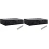 vidaXL Housses de chaise de jardin 8 oeillets 2 pcs 218 x 77 x 55 cm