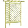 vidaXL Pergola d'angle avec siège 130x130x197 cm Pin imprégné