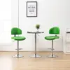 vidaXL Tabourets de bar lot de 2 vert similicuir