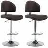 vidaXL Tabourets de bar lot de 2 marron similicuir