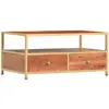 vidaXL Table basse 90 x 50 x 40 cm Bois d'acacia massif
