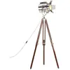 vidaXL Lampadaire à trépied bois de manguier massif 180 cm