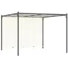vidaXL Pergola avec toit réglable Crème Blanc 3x3 m Acier