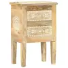 Non communiqué vidaXL Table de chevet peinte à la main 40x30x60 cm Bois de manguier