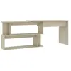 vidaXL Bureau d'angle Chêne sonoma 200x50x76 cm Aggloméré