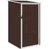 vidaXL Abri de jardin Marrron 87x98x159 cm Acier galvanisé