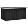 vidaXL Boîte de rangement de jardin Anthracite 129x67x65 cm