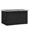 vidaXL Boîte de rangement de jardin Anthracite 149x99x93 cm