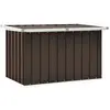 vidaXL Boîte de rangement de jardin Marron 109x67x65 cm