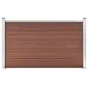 vidaXL Clôture de jardin WPC 180x105 cm Marron