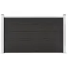 vidaXL Clôture de jardin WPC 180x105 cm Gris
