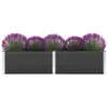 vidaXL Lit surélevé de jardin 250x50x54 cm WPC Gris